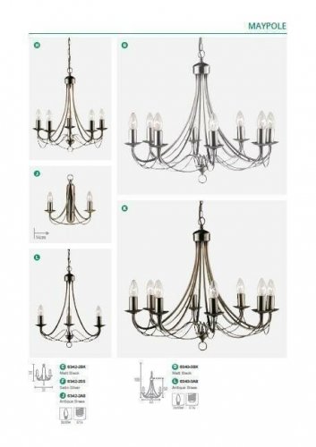 Бра Searchlight 6342-2SS Maypole (21228)