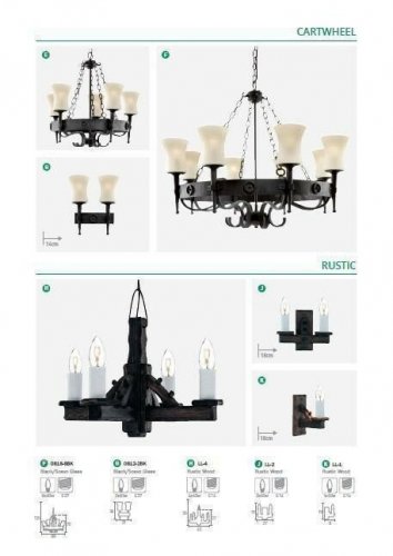 Бра Searchlight 0812-2BK Cartwheel (21704)