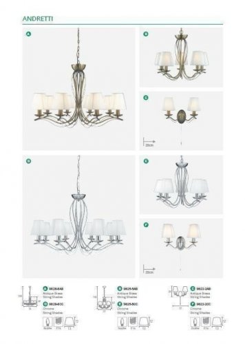 Бра Searchlight 9822-2CC Andretti (21633)