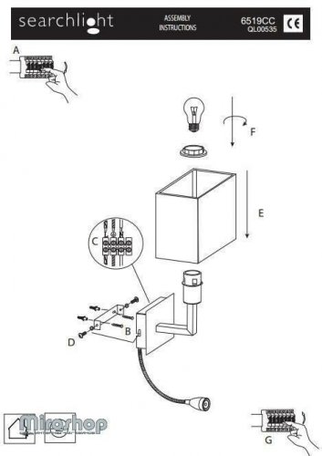 Бра Searchlight 6519CC Wall (21254)