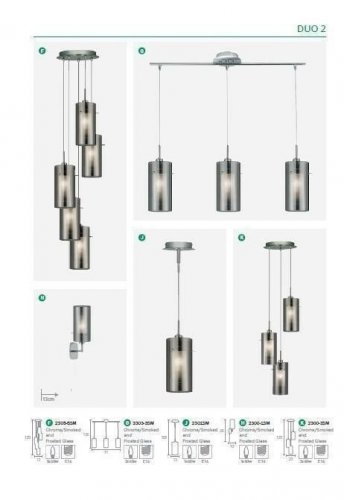 Бра Searchlight 2300-1SM Duo 2 (21343)