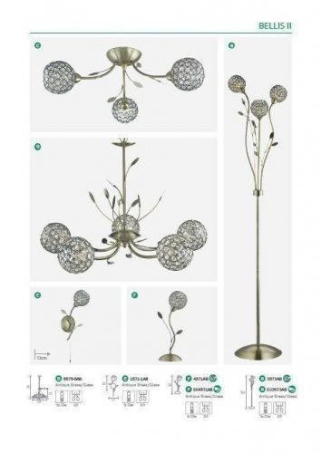Бра Searchlight 1571-1AB Bellis II (21208)