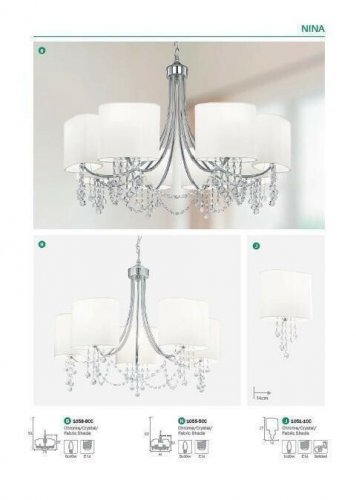 Люстра Searchlight 1058-8CC Nina (21095)