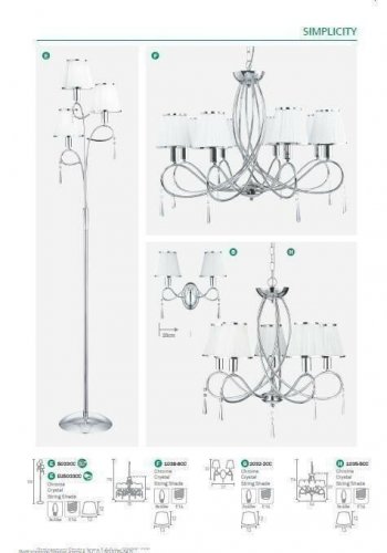 Люстра Searchlight 1038-8CC Simplicity (20863) 