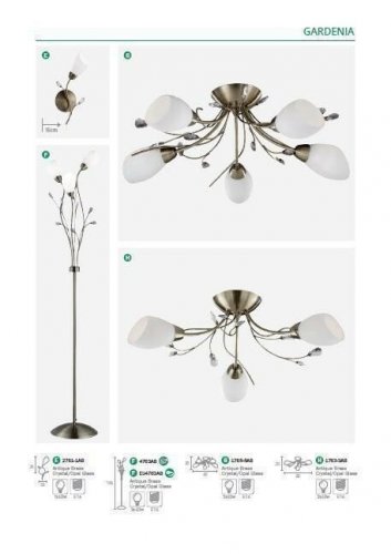 Люстра Searchlight 1763-3AB Gardenia (21120)