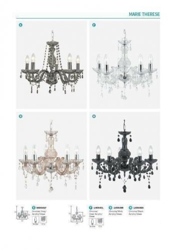 Люстра Searchlight 8695-5GY Marie Therese (20696)