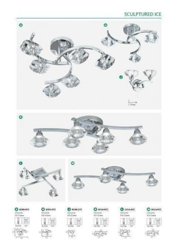 Люстра Searchlight 8086-6CC Sculptured Ice II (20936)