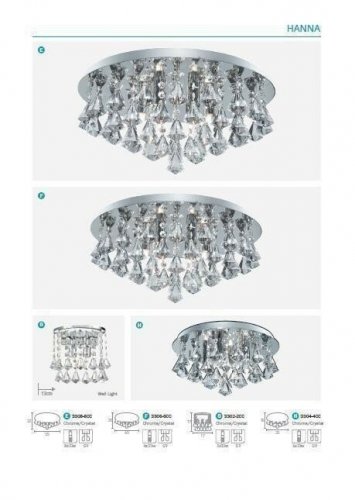 Люстра  Searchlight  3306-6CC  Hanna  (21447)