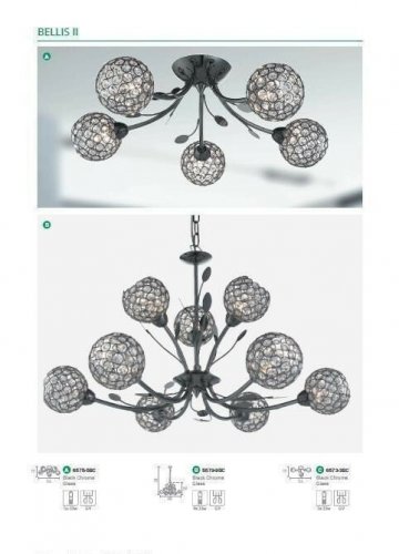 Люстра Searchlight 6575-5BC Bellis II (20604)