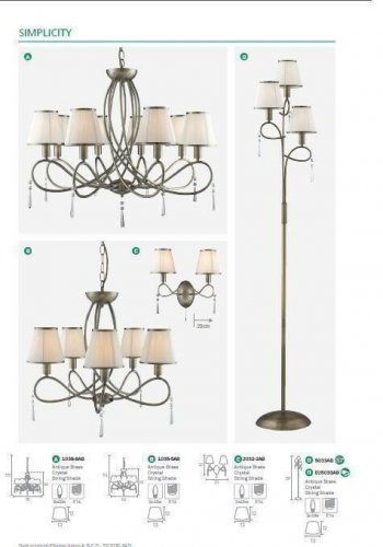 Люстра Searchlight 1035-5AB Simplicity (20693)