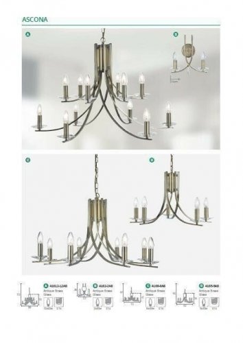 Люстра Searchlight 41612-12AB Ascona (20493) 