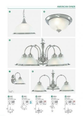 Люстра Searchlight 1043-3 American Diner (20889)