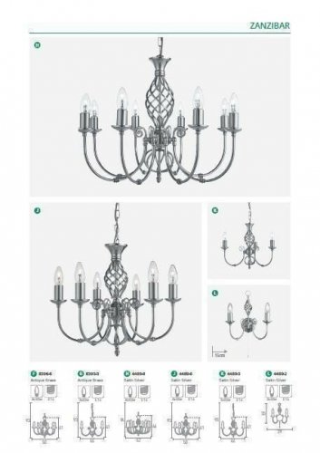 Люстра  Searchlight  4489-3  Zanzibar  (20669)