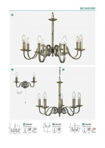 Люстра Searchlight 1508-8AB Richmond (20772)