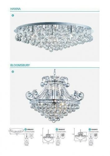 Люстра Searchlight 5046-6CC Bloomsbury (21807)