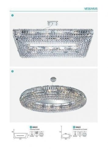 Люстра Searchlight 8382CC Vesuvius (21561)