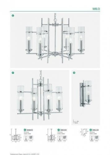 Люстра Searchlight 3096-6CC Milo (21136)
