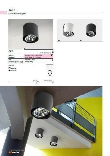 Світильник точковий Azzardo AZ1357 Alix (black) (GM4110-BK) (23757)