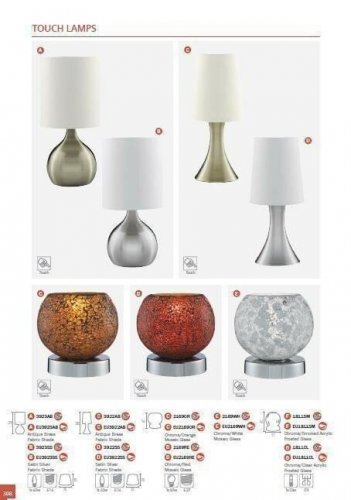 Настольная лампа Searchlight EU1811SM Claw (21382)