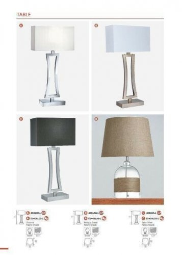 Настільна лампа Searchlight EU4081CC-1 Cusion