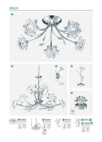 Настільна лампа Searchlight EU6283CC Bellis (21804)