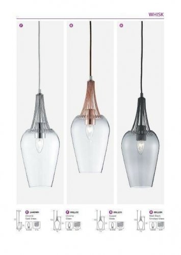 Світильник підвісний Searchlight 8911BK Whisk (20740)