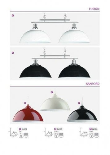 Підвісний світильник Searchlight 0932-2BK Fusion (20720) 