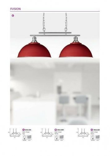 Підвісний світильник Searchlight 0932-2BK Fusion (20720) 