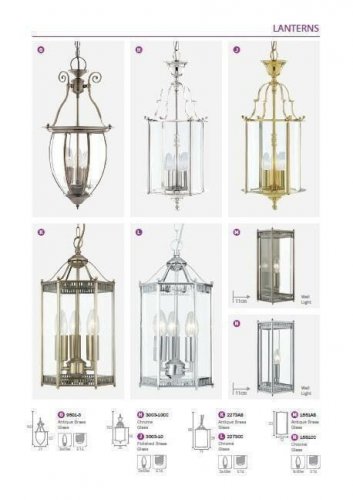 Підвісний світильник Searchlight 9501-3 Lanterns (20715)