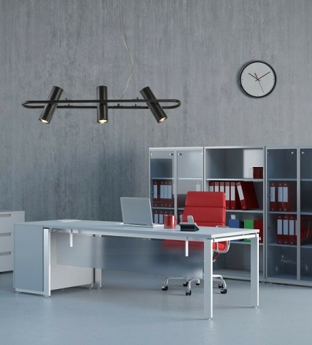 Підвісний світильник Searchlight 1893-3BK Telescope (21669)