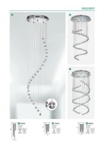 Підвісний світильник Searchlight 5742CC Hallway (20643)