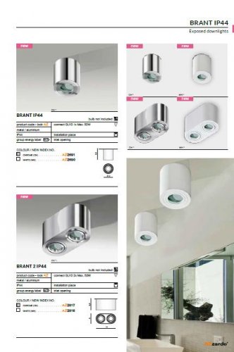 Точковий світильник Azzardo AZ2816 Brant 2 IP44 (white)