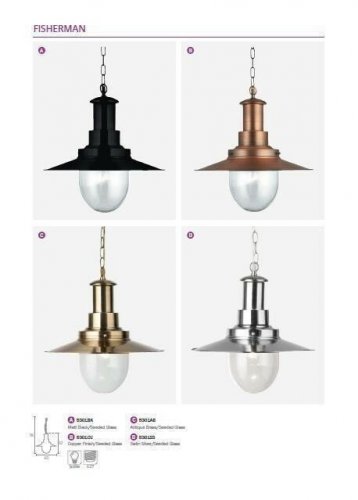 Світильник підвісний Searchlight 5301SS Fisherman (20555)