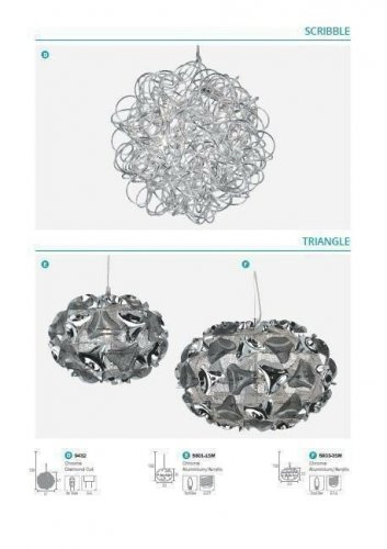 Подвесной светильник Searchlight 5803-3SM Molecule (20668)