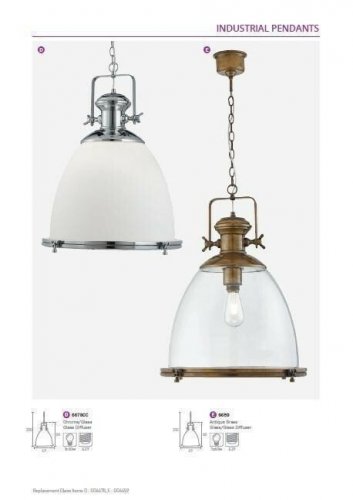 Подвесной светильник Searchlight 6659 Industrial Pendants (20478)