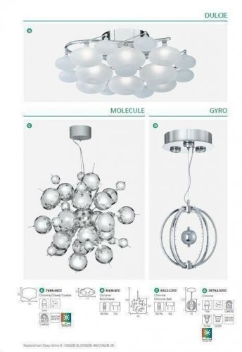 Підвісний світильник Searchlight 8312-12CC Molecule (20917)