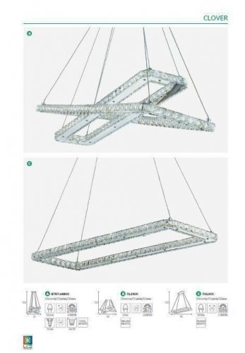 Подвесной светильник Searchlight 7123CC Clover (20735)