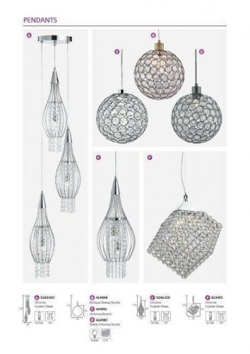 Підвісний світильник Searchlight 3242-2CC Rocket