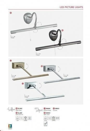 Підсвічування для картин Searchlight 5118BC LED Picture Lights (21357)