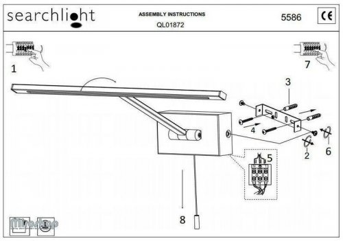 Підсвічування для картин Searchlight 5586SS LED Picture Lights (21278) 