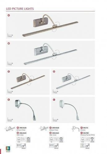 Підсвічування для картин Searchlight 2984-51AB LED Picture Lights (21242)