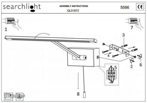 Підсвічування для картин Searchlight 5586CC LED Picture Lights (21174)