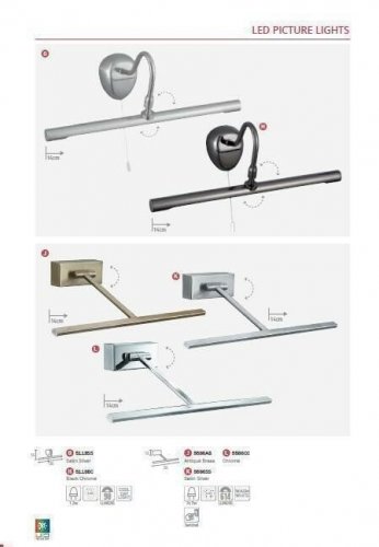 Підсвічування для картин Searchlight 5586CC LED Picture Lights (21174)