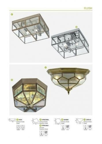 Стельовий світильник Searchlight 1243-12 Flush (21635)