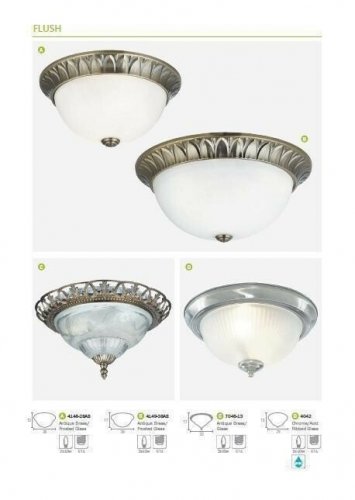 Потолочный  светильник  Searchlight  4148-28AB  Flush  (21466)