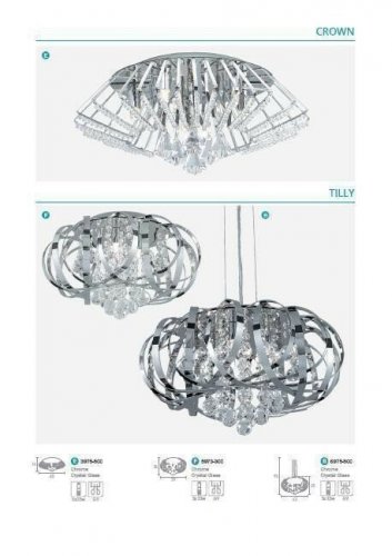 Стельовий світильник Searchlight 5973-3CC Tily (20571)