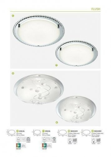 Стельовий світильник Searchlight 3020-32CC Flush (21493)