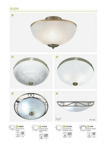 Світильник стельовий Searchlight 4772AB Flush (20811)