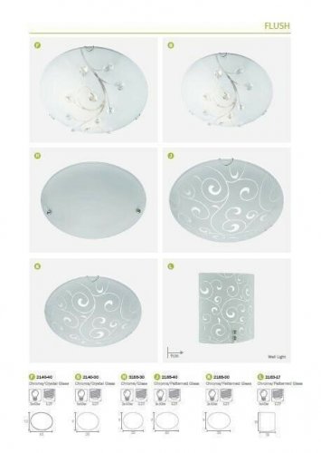 Потолочный светильник Searchlight 2140-40 Flush (21405)