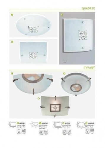 Стельовий світильник Searchlight 36095AM Tiffany (21406)